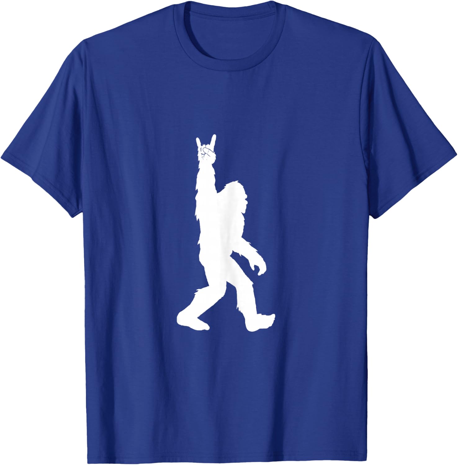 Funny Bigfoot Rock and Roll for Sasquatch Believers T-Shirt - T-Shirt | Royal