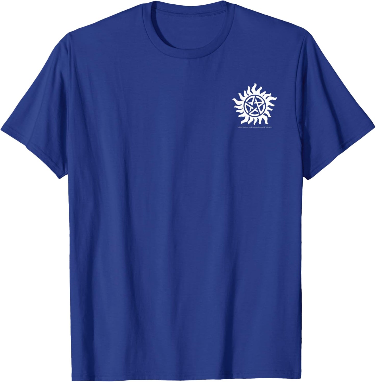Supernatural Anti-Possession Logo Left Chest C2 T-Shirt - T-Shirt | Royal