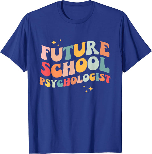 Future School Psychologist Groovy Retro Teacher Appreciation Women T-Shirt - T-Shirt | Royal