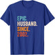 Epic Husband Since 2002 | 23rd wedding anniversary 23 years T-Shirt - T-Shirt | Royal