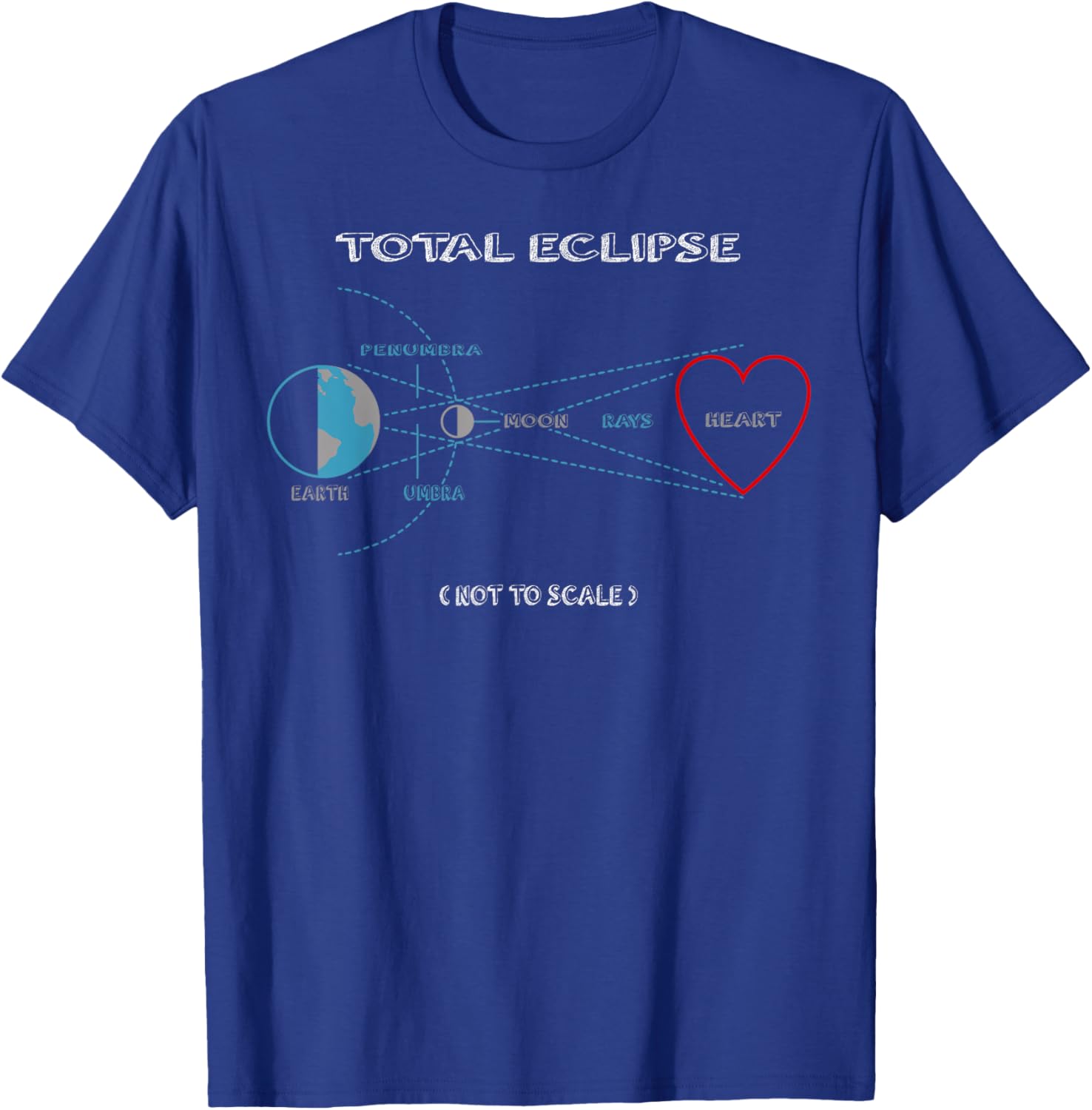 Total Eclipse Of The Heart Love Awesome Gift T-Shirt - T-Shirt | Royal