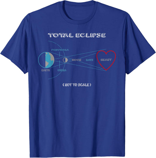 Total Eclipse Of The Heart Love Awesome Gift T-Shirt - T-Shirt | Royal