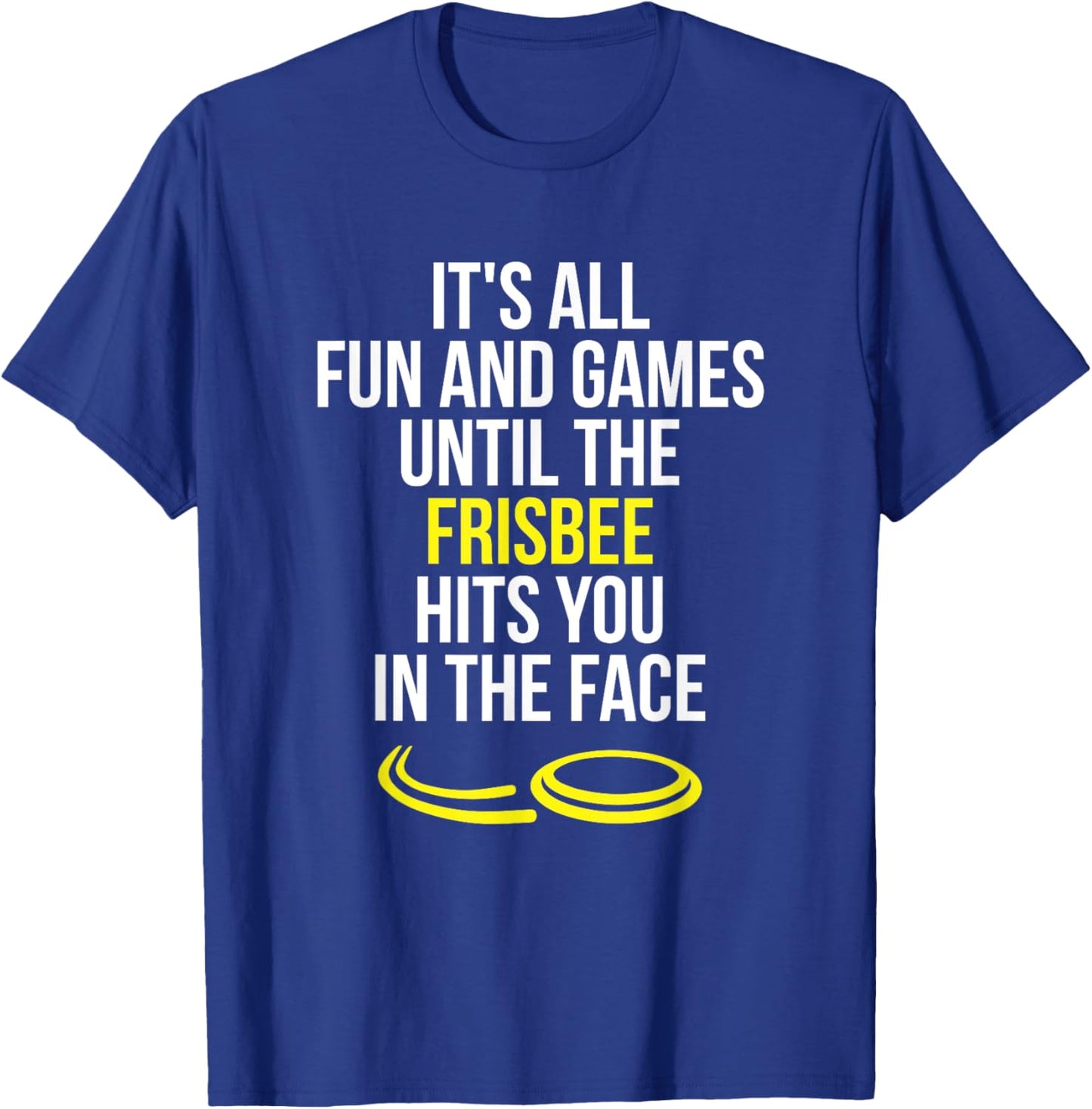 Frisbee Player Flying Disc Thrower Funny Ultimate Frisbee T-Shirt - T-Shirt | Royal