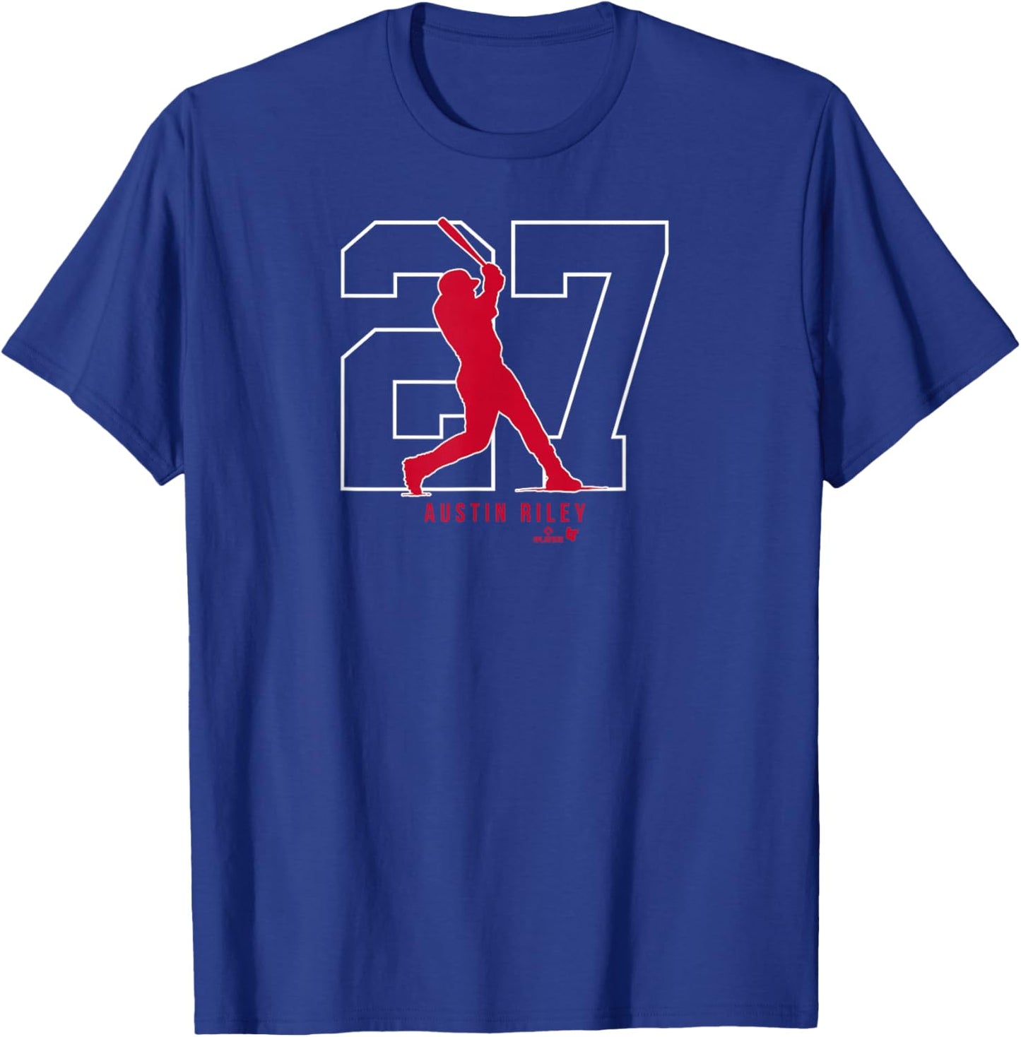 BreakingT Austin Riley 27: Atlanta - Atlanta Baseball T-Shirt - T-Shirt | Royal