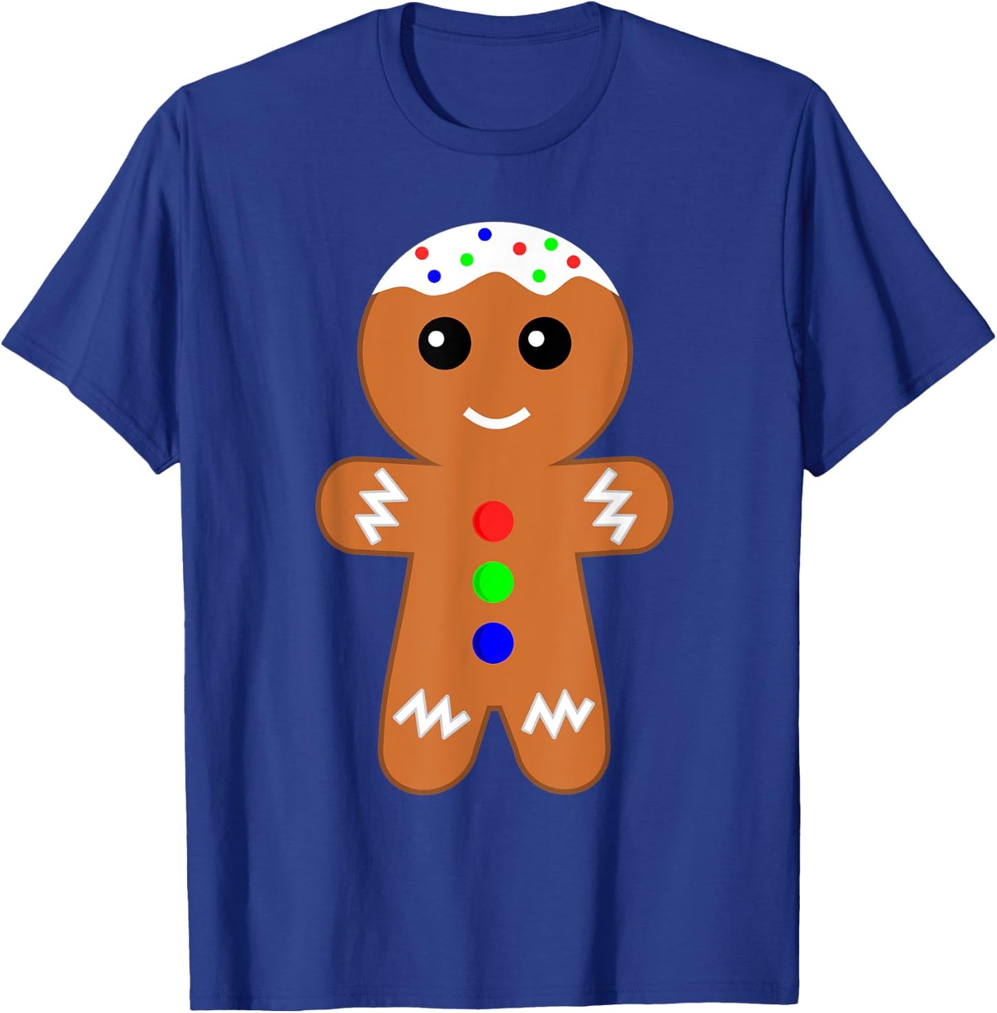 Ginger Bread Gingerbread Man Christmas Holiday Gift T-Shirt - T-Shirt | Royal