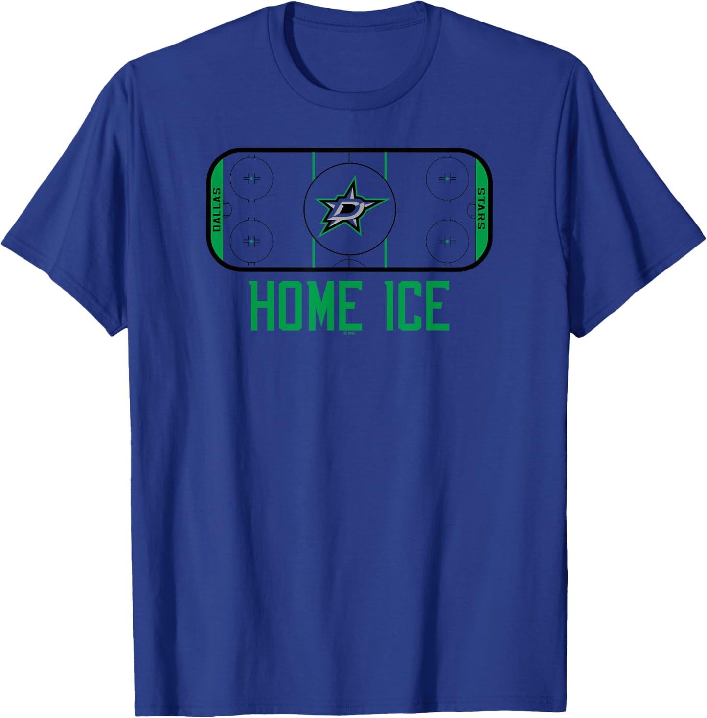 Dallas Stars Home Ice White Officially Licensed T-Shirt - T-Shirt | Royal