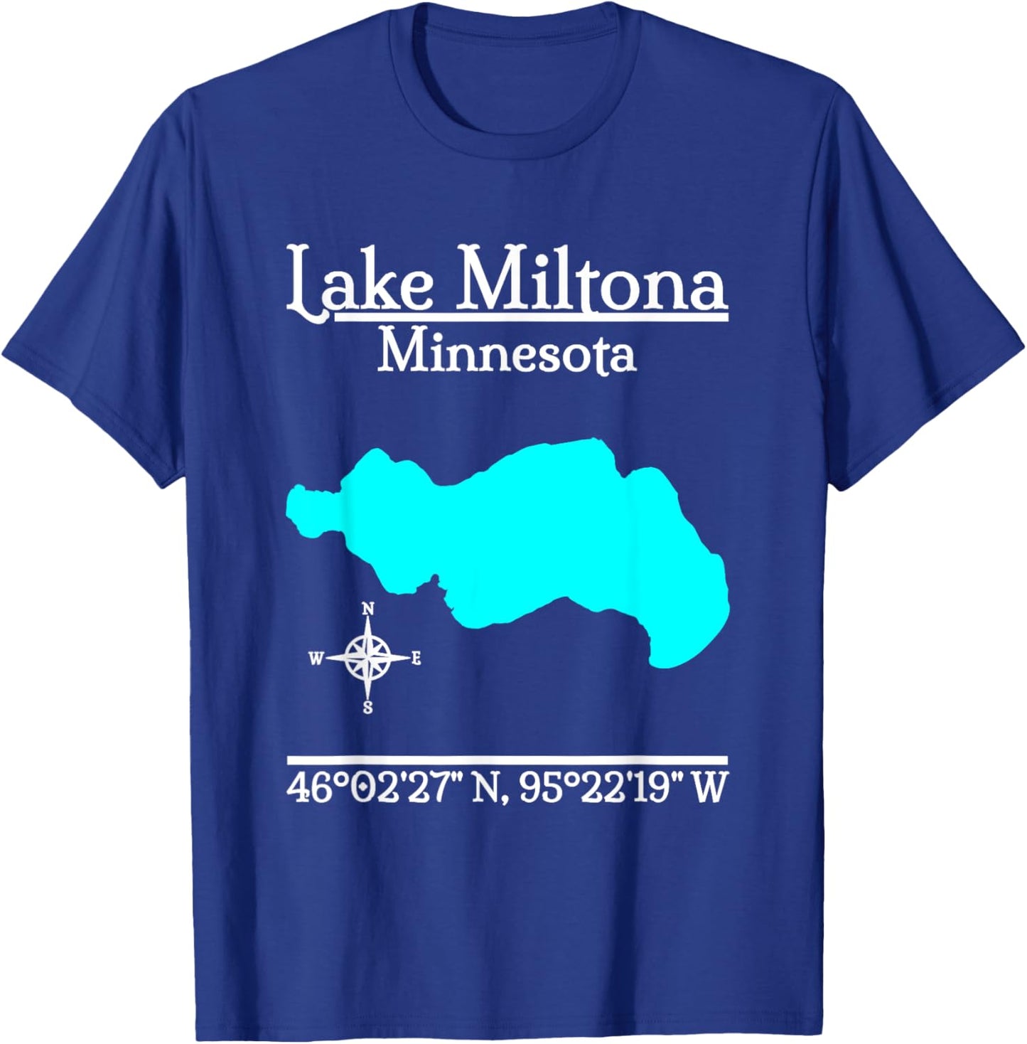 Lake Miltona - Minnesota T-Shirt - T-Shirt | Royal