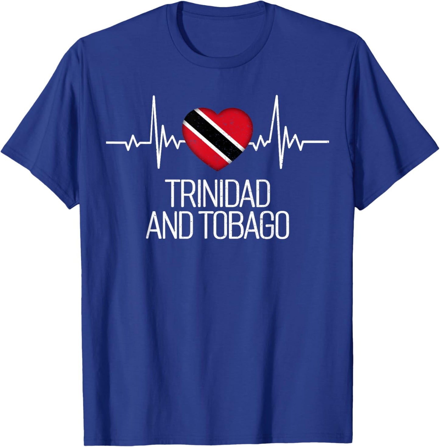 Trinidad and Tobago Flag & Proud Patriots - -Adults - Black - Small - Short Sleeve - - Modern Classic - Patriotic - Casual - All Seasons - 1 Count T-Shirt - T-Shirt | Royal