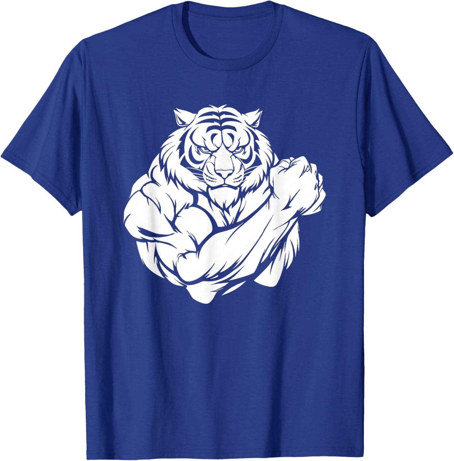 Workout Tiger Exercise - Training Gym T-Shirt - T-Shirt | Royal