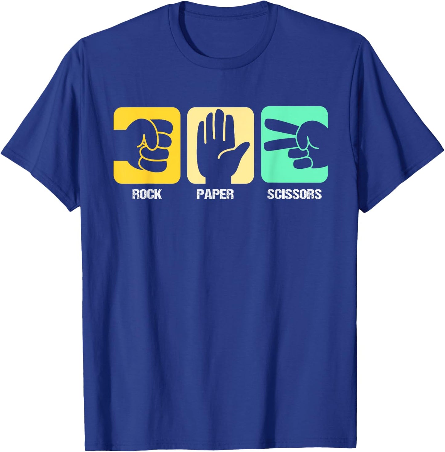 Rock Paper Scissors T-Shirt - T-Shirt | Royal