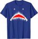 Shark Face Sharp Teeth Animal Halloween Cosplay Costume Gift T-Shirt - T-Shirt | Royal