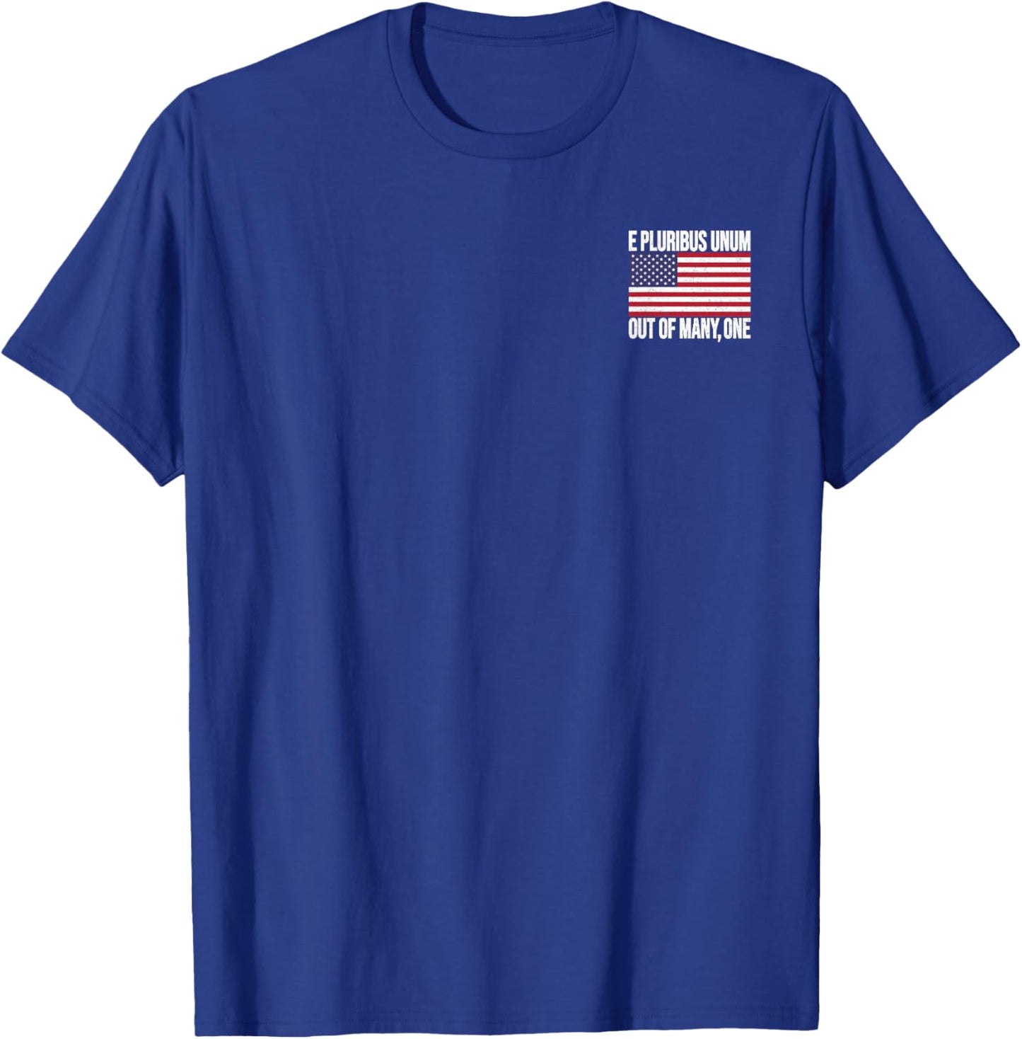 E Pluribus Unum Usa Flag T-Shirt - T-Shirt | Royal