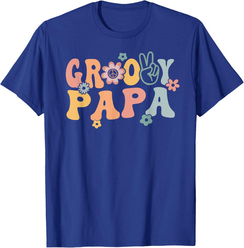 Groovy Papa Retro Dad Matching Family 1st Birthday Party
