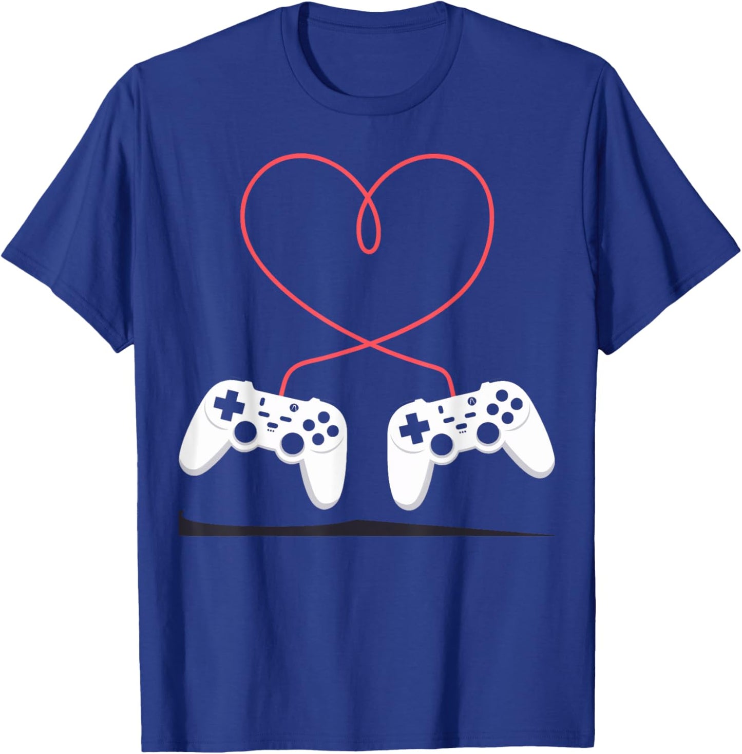 Gaming Heart Valentines Day and Kids T-Shirt - T-Shirt | Royal