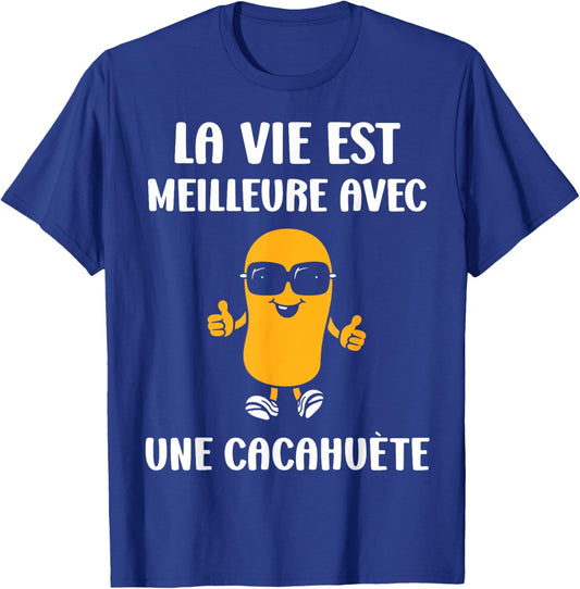 Humor Peanuts Life is Better with a Peanut T-Shirt - T-Shirt | Royal