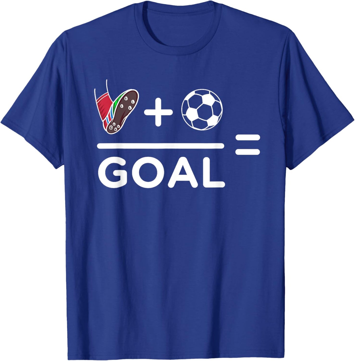 Funny Soccer Player Math Goal Lover Humor Boys Girls Outfit T-Shirt - T-Shirt | Royal