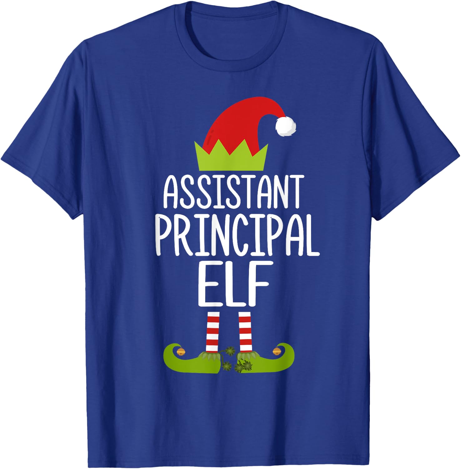 Assistant Principal Elf Shirt Christmas Family Costume Shirt T-Shirt - T-Shirt | Royal