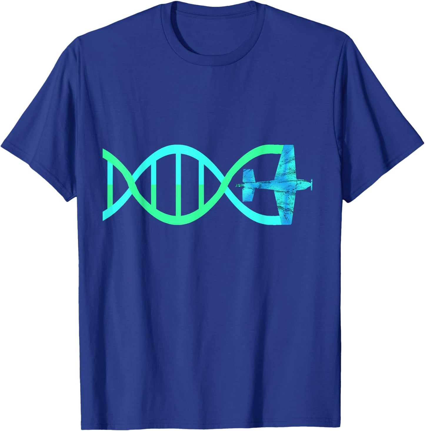 Aerobatic DNA Airplane Biplane Airshow Loops Maneuvers Shirt T-Shirt - T-Shirt | Royal