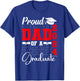 Proud Dad of a Class of 2024 Graduate Senior Dad 2024 Father T-Shirt - T-Shirt | Royal