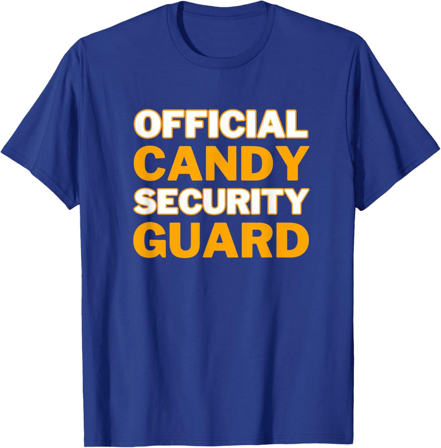 Official Candy Security Guard Funny Halloween Costume T-Shirt - T-Shirt | Royal