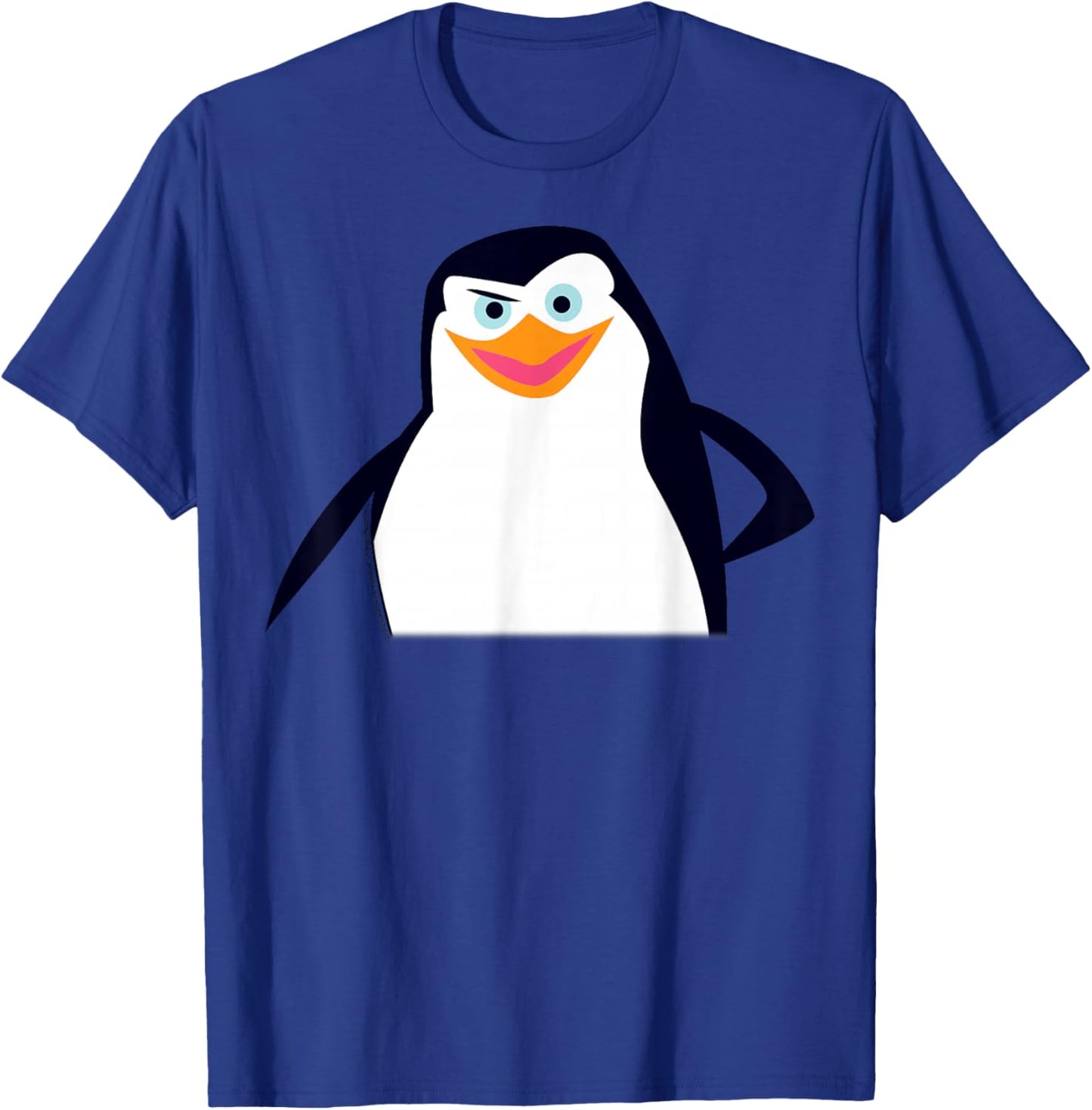 Madagascar Skipper Large Face Portrait T-Shirt - T-Shirt | Royal