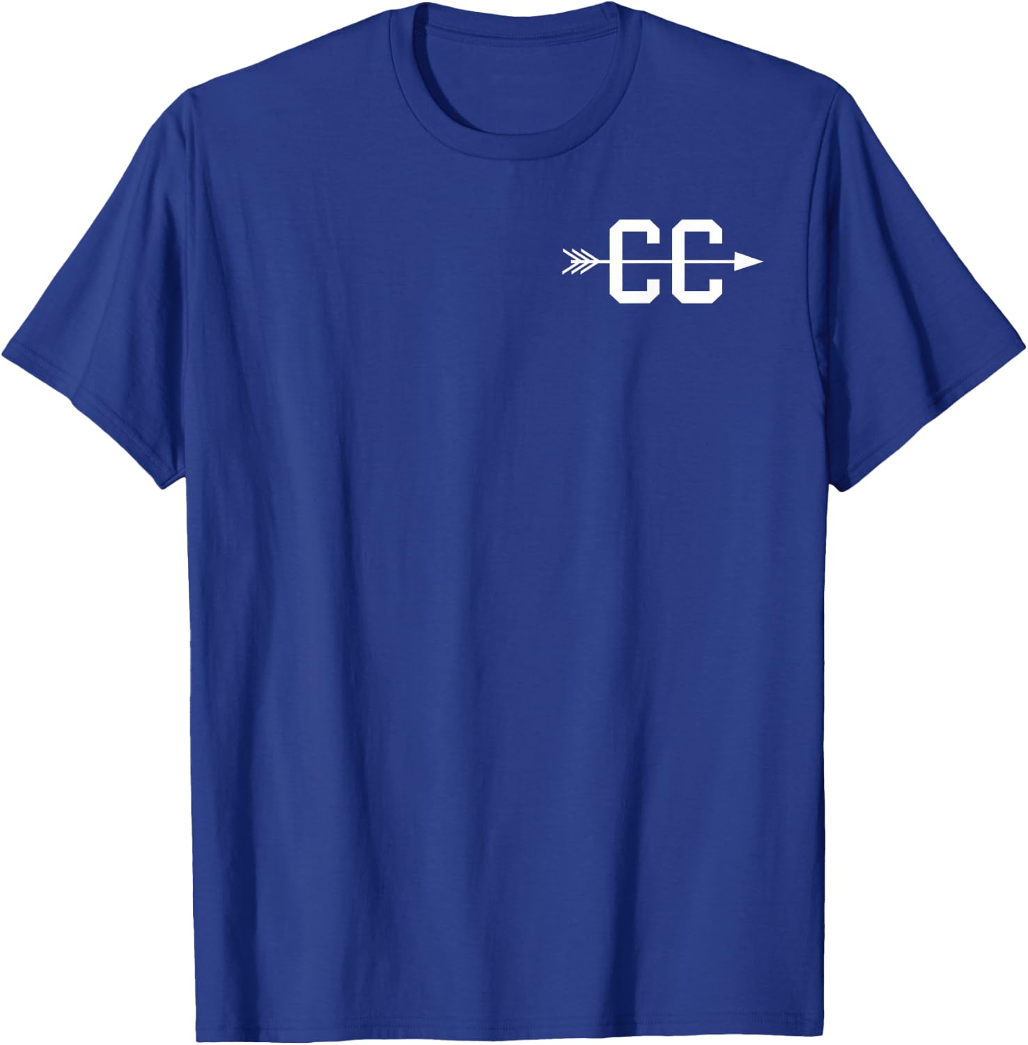 Cross Country CC Arrow Logo Graphic Symbol T-Shirt - T-Shirt | Royal