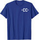 Cross Country CC Arrow Logo Graphic Symbol T-Shirt - T-Shirt | Royal
