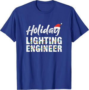 Holiday Lighting Engineer Light Engineering Mechanic Gift T-Shirt - T-Shirt | Royal