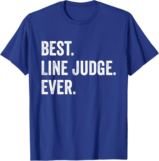 Best Line Judge Ever Funny Volleyball T-Shirt - T-Shirt | Royal