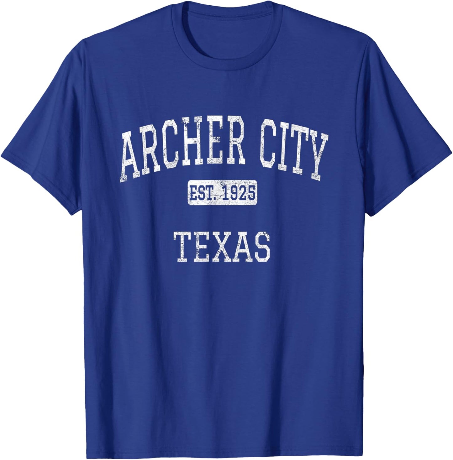 Archer City Texas TX Vintage T-Shirt - T-Shirt | Royal