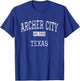 Archer City Texas TX Vintage T-Shirt - T-Shirt | Royal