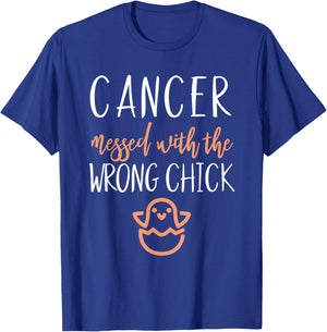 Uterine Endometrial Cancer Messed With The Wrong Chick Girl T-Shirt - T-Shirt | Royal