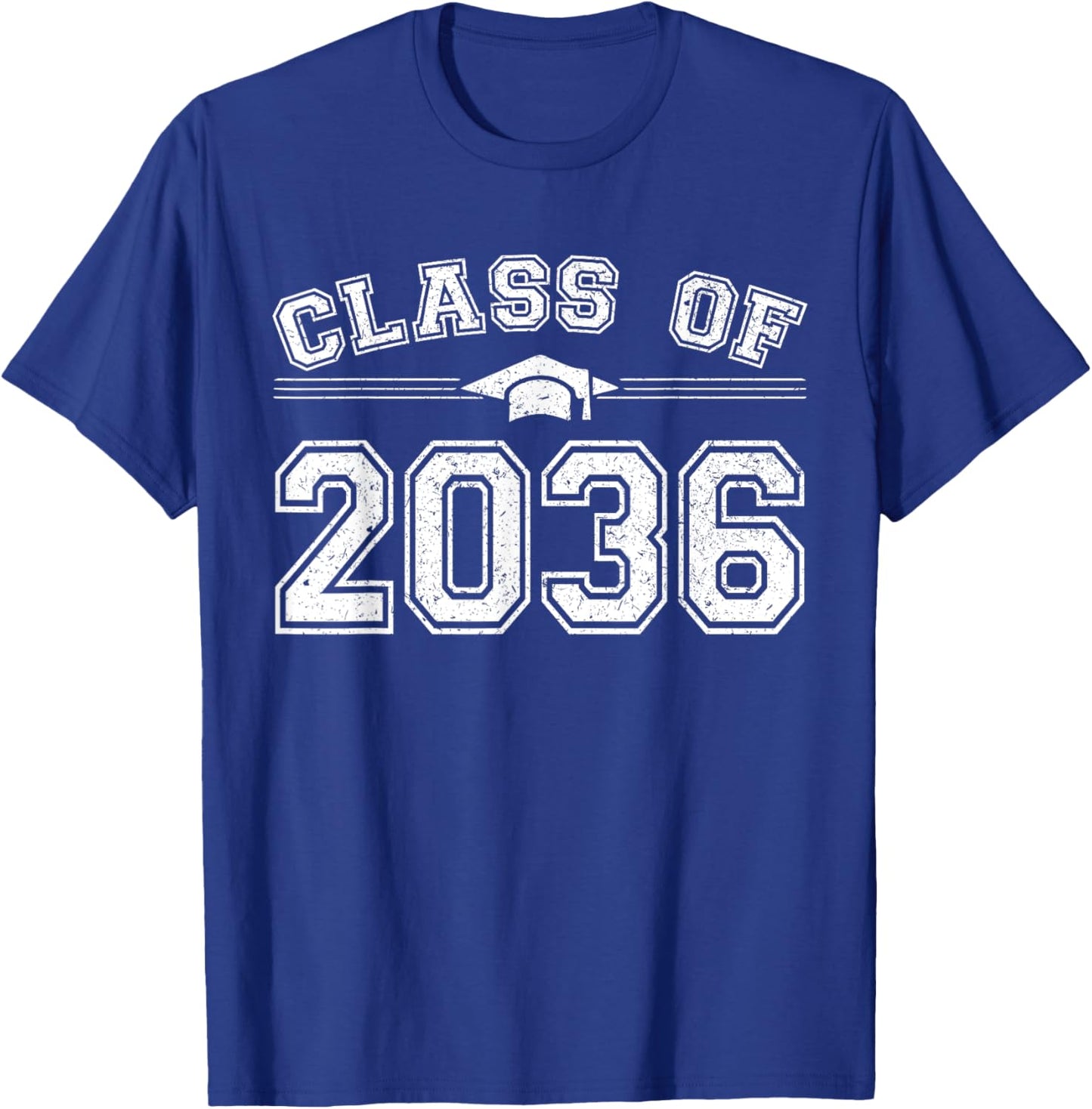 Class of 2036 Grow With Me First Day of School Graduate 2036 T-Shirt - T-Shirt | Royal