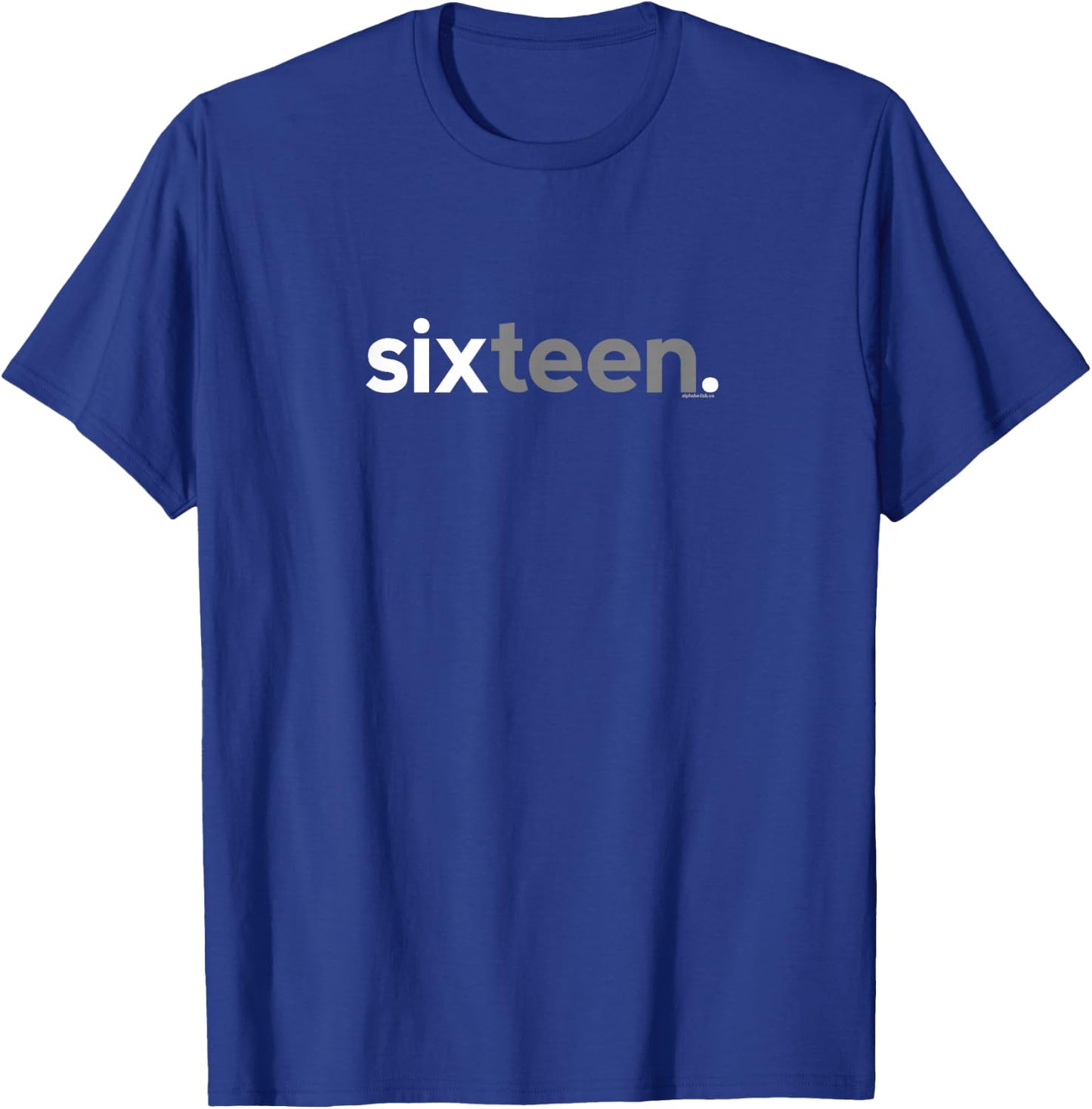 16th Birthday for Boys Sixteen Him Age 16 Year Party Teen T-Shirt - T-Shirt | Royal