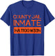 Country Jail Inmate Prison Costume Easy Halloween Gifts T-Shirt - T-Shirt | Royal