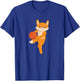 Fox Playing Basketball Wildlife Basketball Player T-Shirt - T-Shirt | Royal