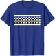 Checkered Black And White Pattern Surfing And Skateboard T-Shirt - T-Shirt | Royal