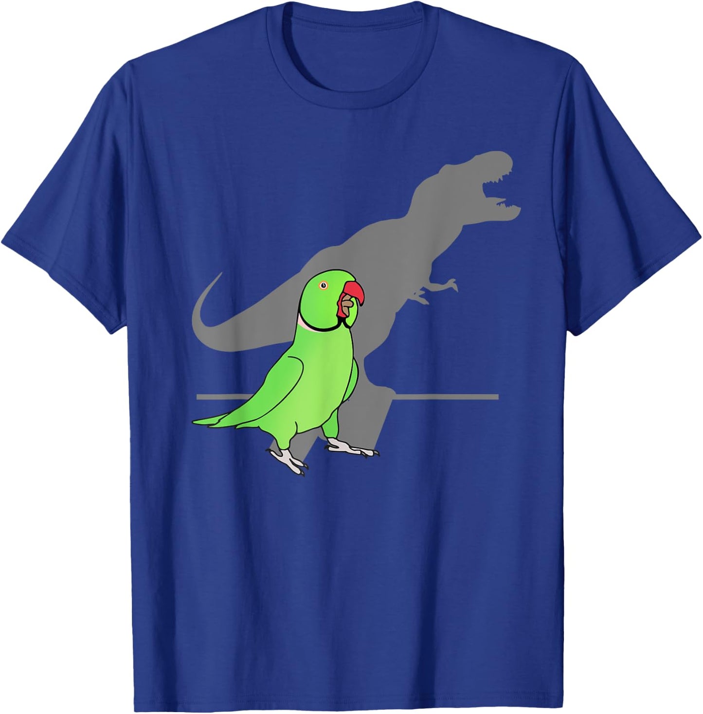 T-rex Green Indian ringneck, Pet Birb memes Screaming Parrot T-Shirt - T-Shirt | Royal