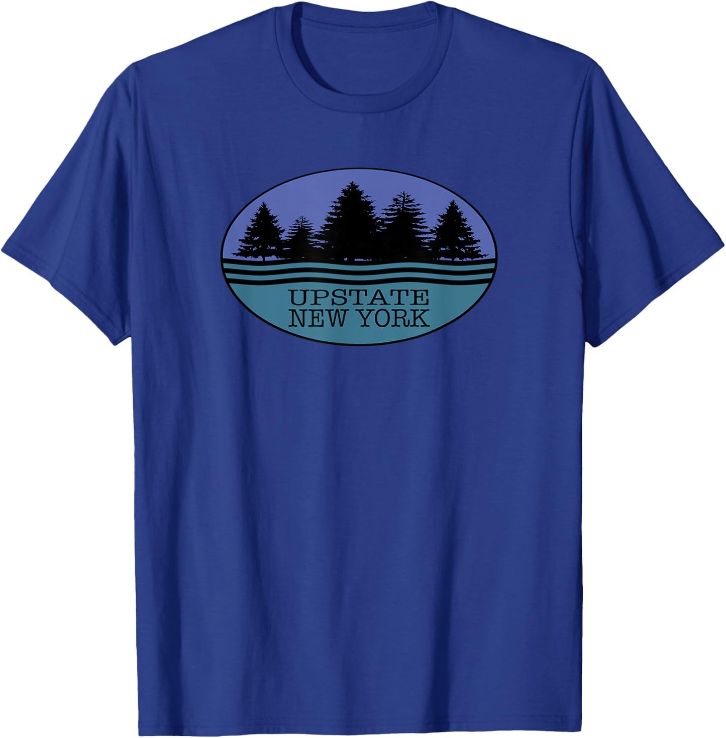 Upstate New York Souvenir I love Nature Outdoors T-Shirt - T-Shirt | Royal