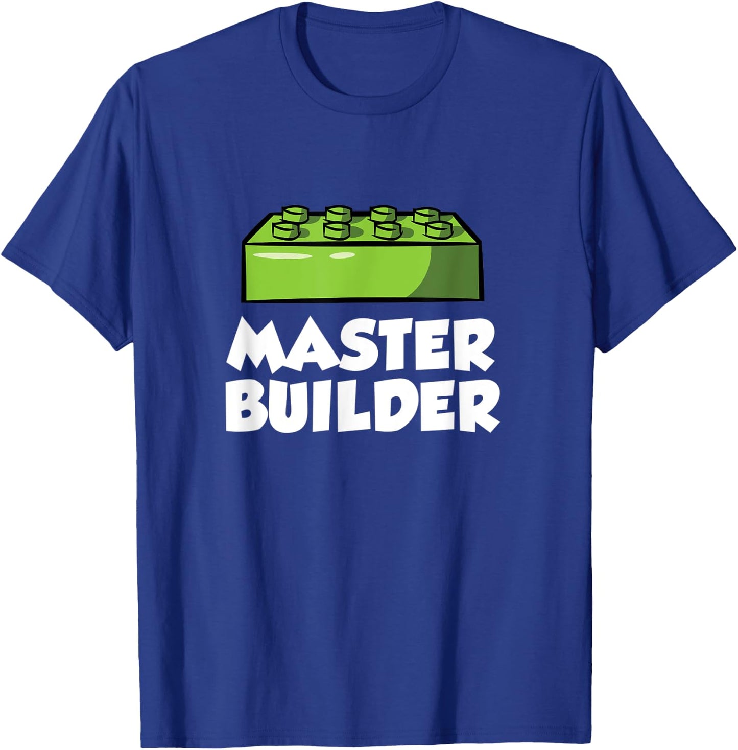 Brick Builder Funny Blocks Building Master Builder Toys Kids T-Shirt - T-Shirt | Royal
