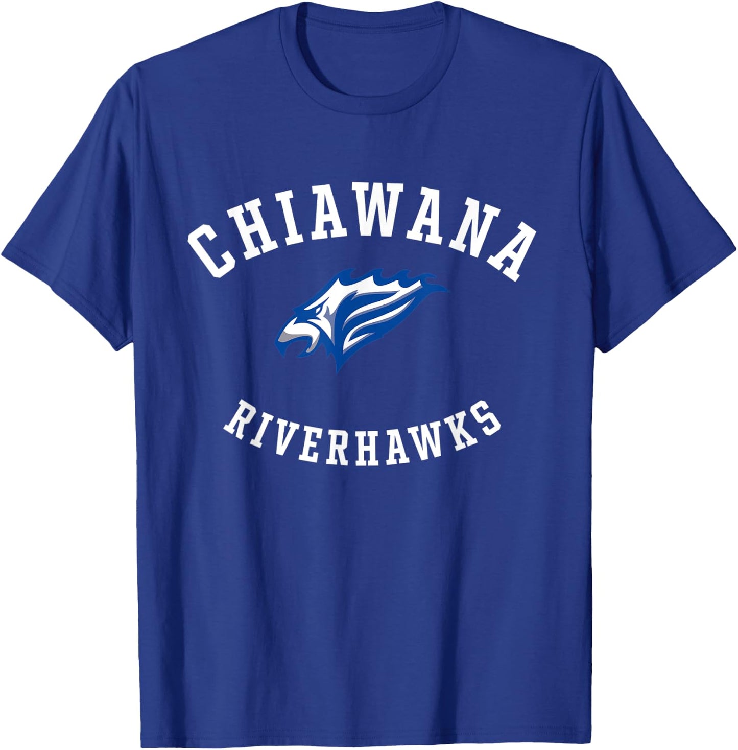 Chiawana High School Riverhawks C8 T-Shirt - T-Shirt | Royal