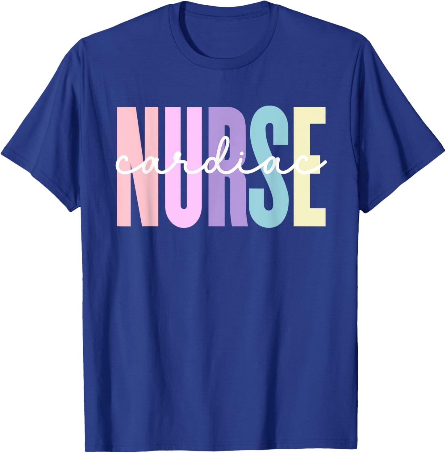 Cardiac Nurse Nursing Heart Cardiology Cardiac Nurse T-Shirt - T-Shirt | Royal