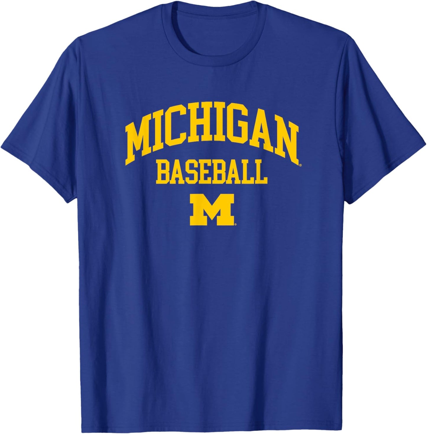University of Michigan Wolverines Baseball T-Shirt - T-Shirt | Royal