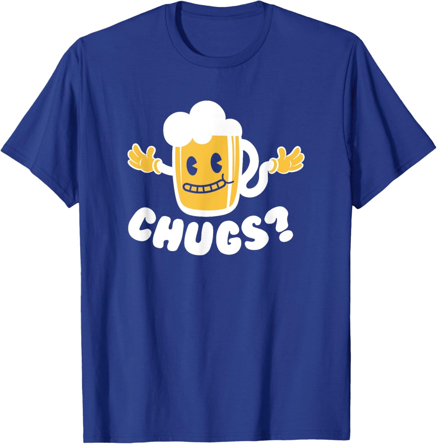 Chugs Cartoon Beer Hugs Funny Drinking Beer Lover T-Shirt - T-Shirt | Royal