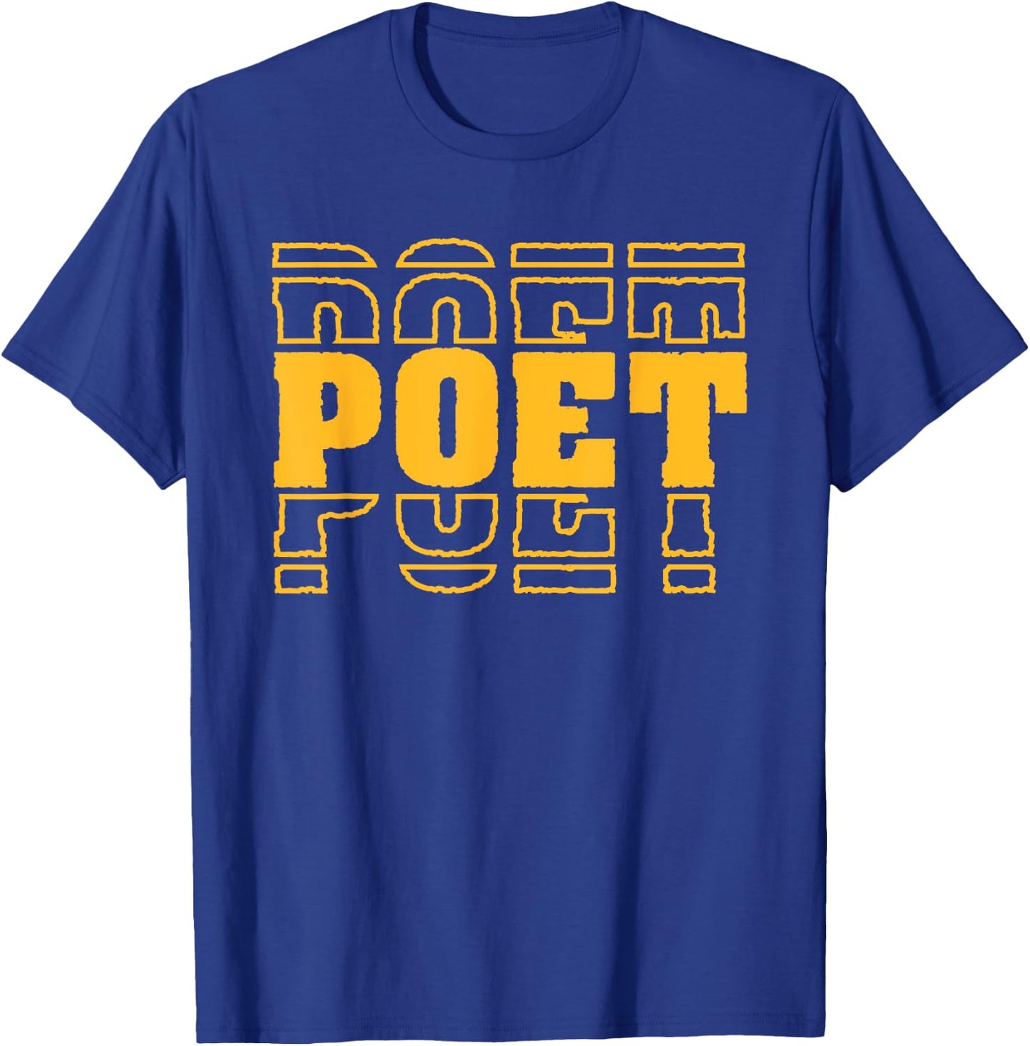 Vintage Poet | Lyrics Literature | Retro Poetry T-Shirt - T-Shirt | Royal