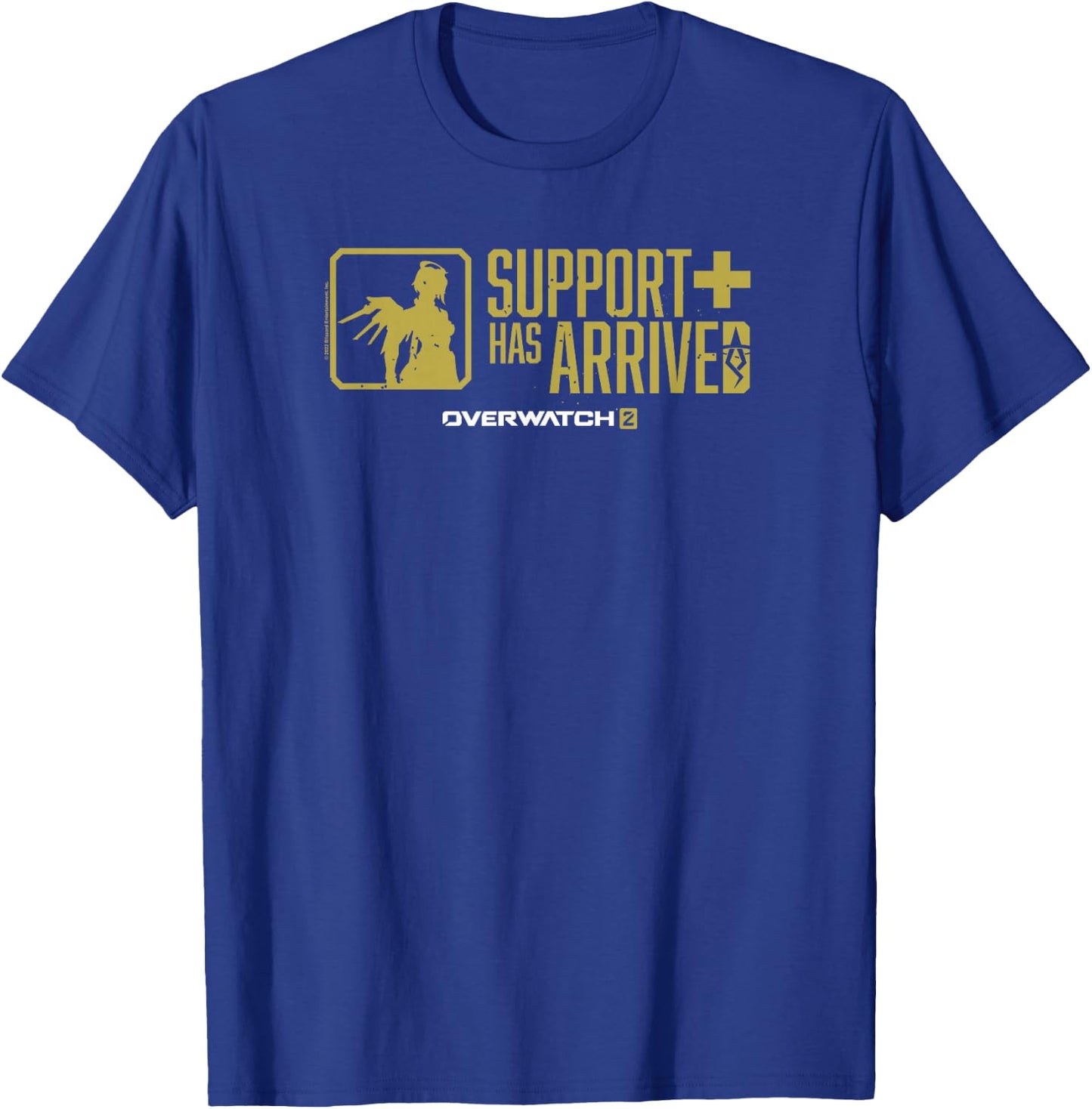 Overwatch 2 Mercy Support Has Arrived Logo T-Shirt - T-Shirt | Royal
