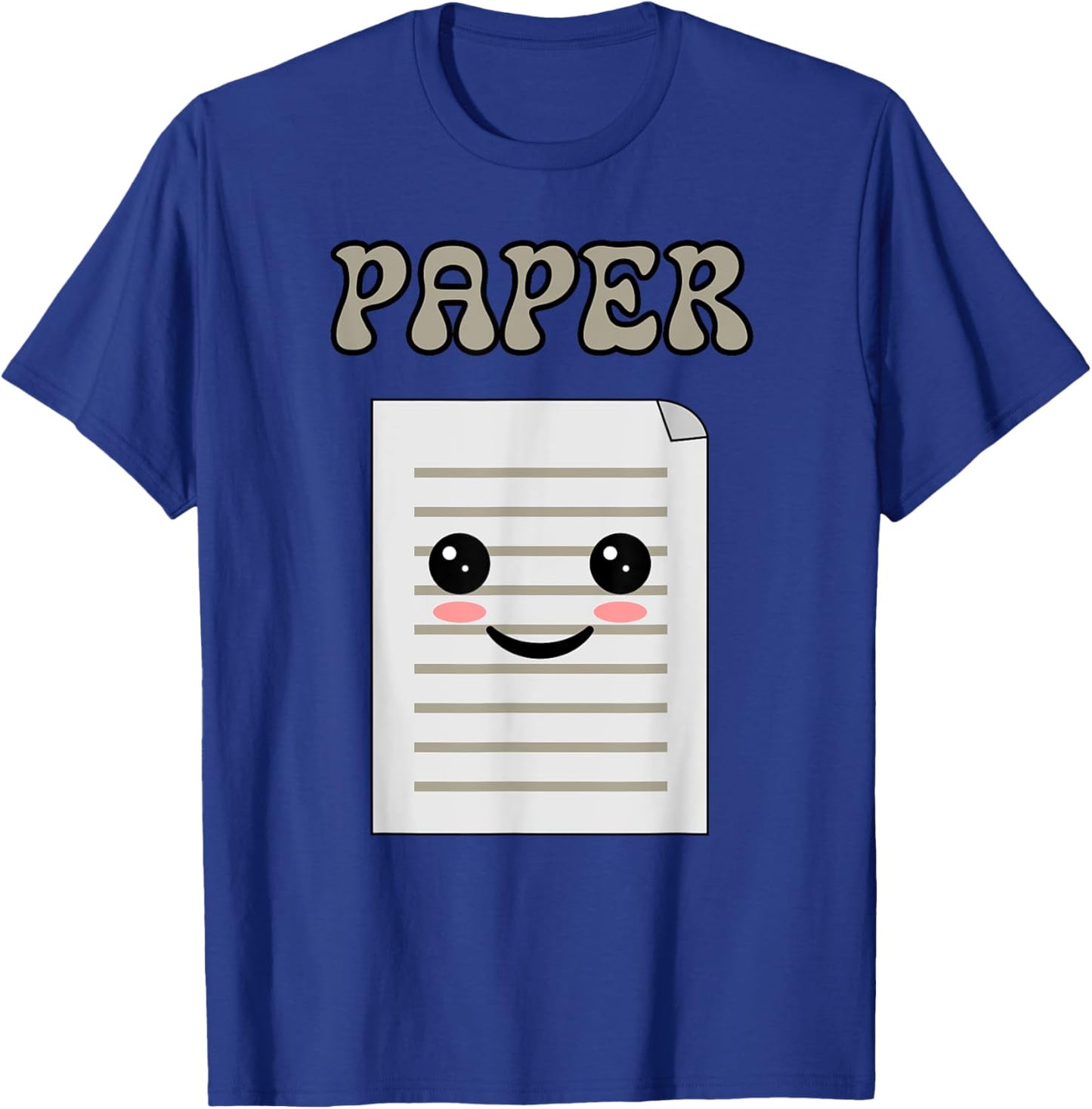 Rock Paper Scissors Easy Halloween Matching Group Costume T-Shirt - T-Shirt | Royal