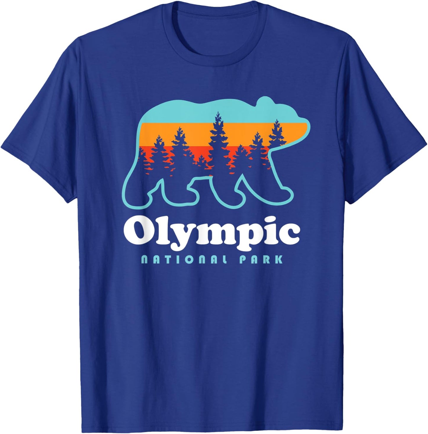 Olympic National Park Bear - Olympic National Park T-Shirt - T-Shirt | Royal