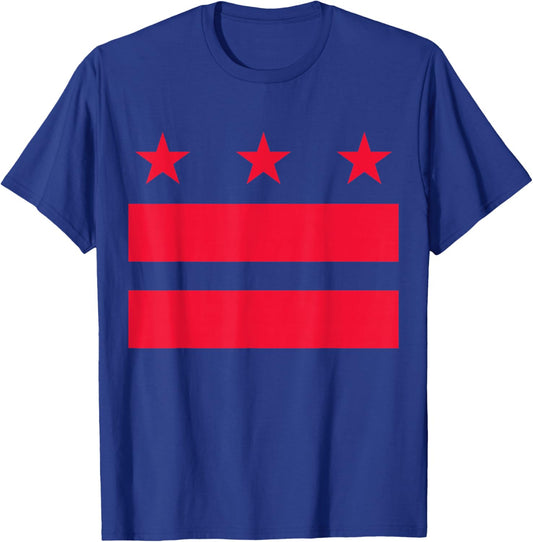 Washington DC Flag US Capital District of Columbia American T-Shirt - T-Shirt | Royal