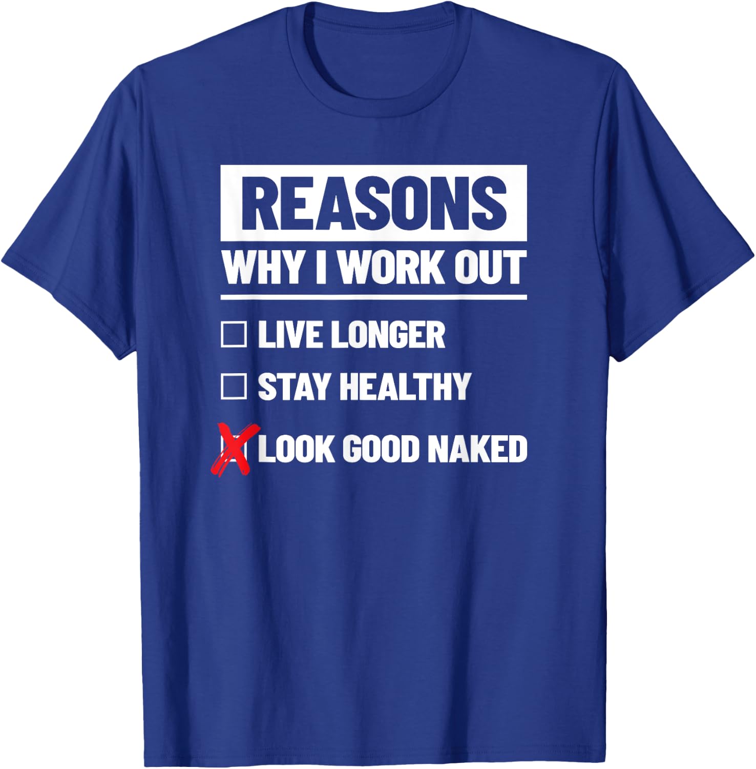 Fitness Meme - Workout Motivation Quotes - Funny Workout T-Shirt - T-Shirt | Royal